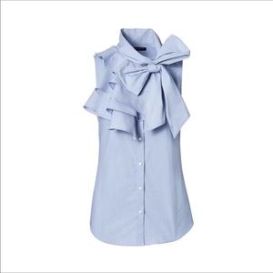 Banana Republic ruffled Riley shirt